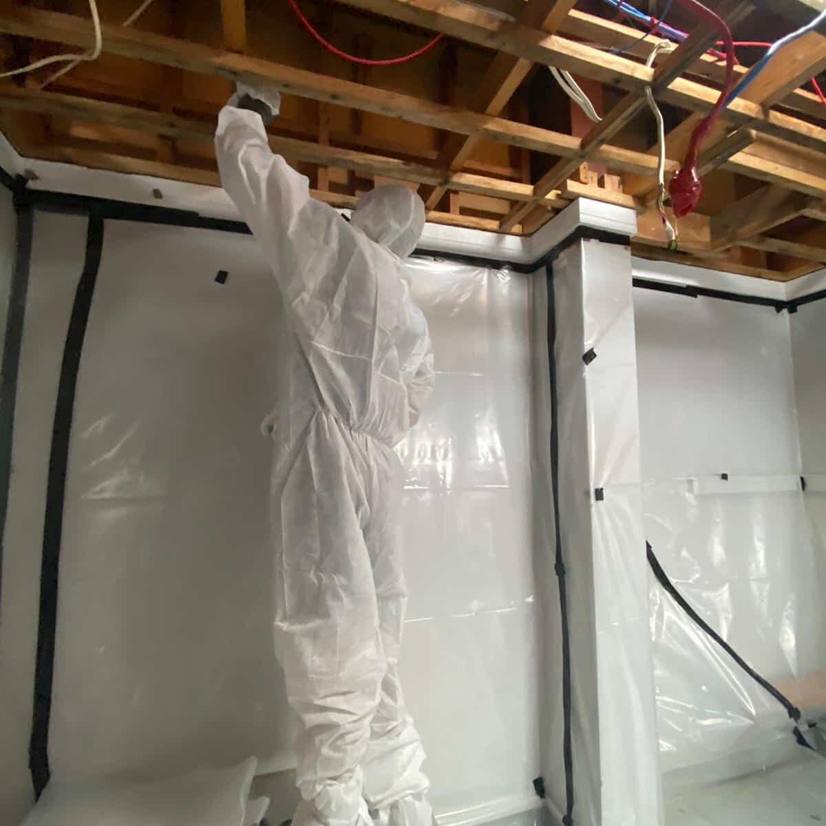 Class B Asbestos removal ceiling